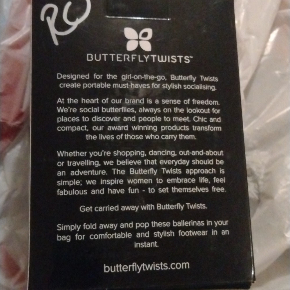 Butterfly twists/ballerinas new w tags in box sz 8
